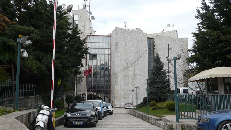 Civic architecture in Tirana