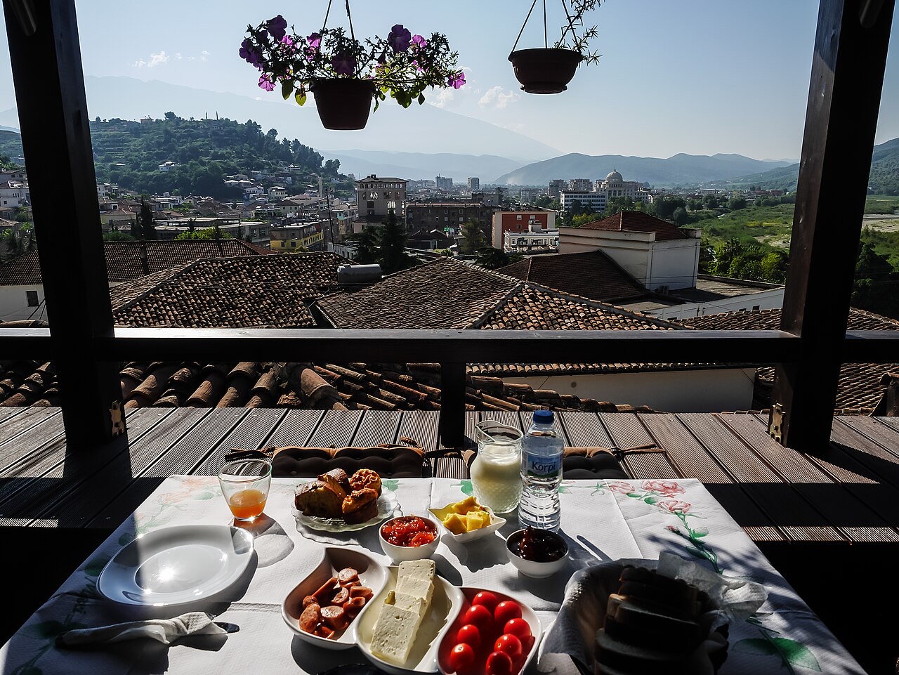 Breakfast in Berat