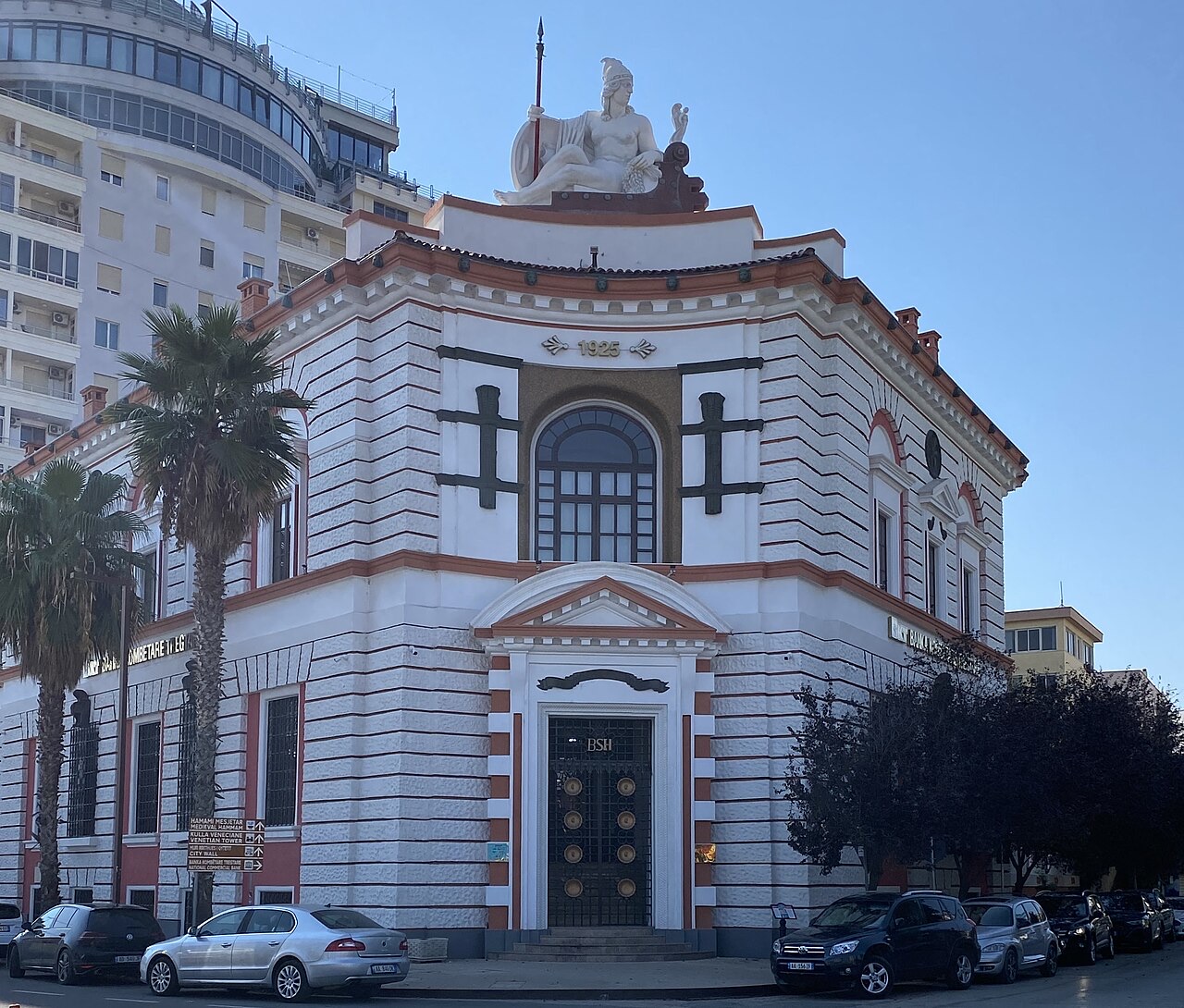 Former Albanian central bank building in Durrës, lately BKT branch