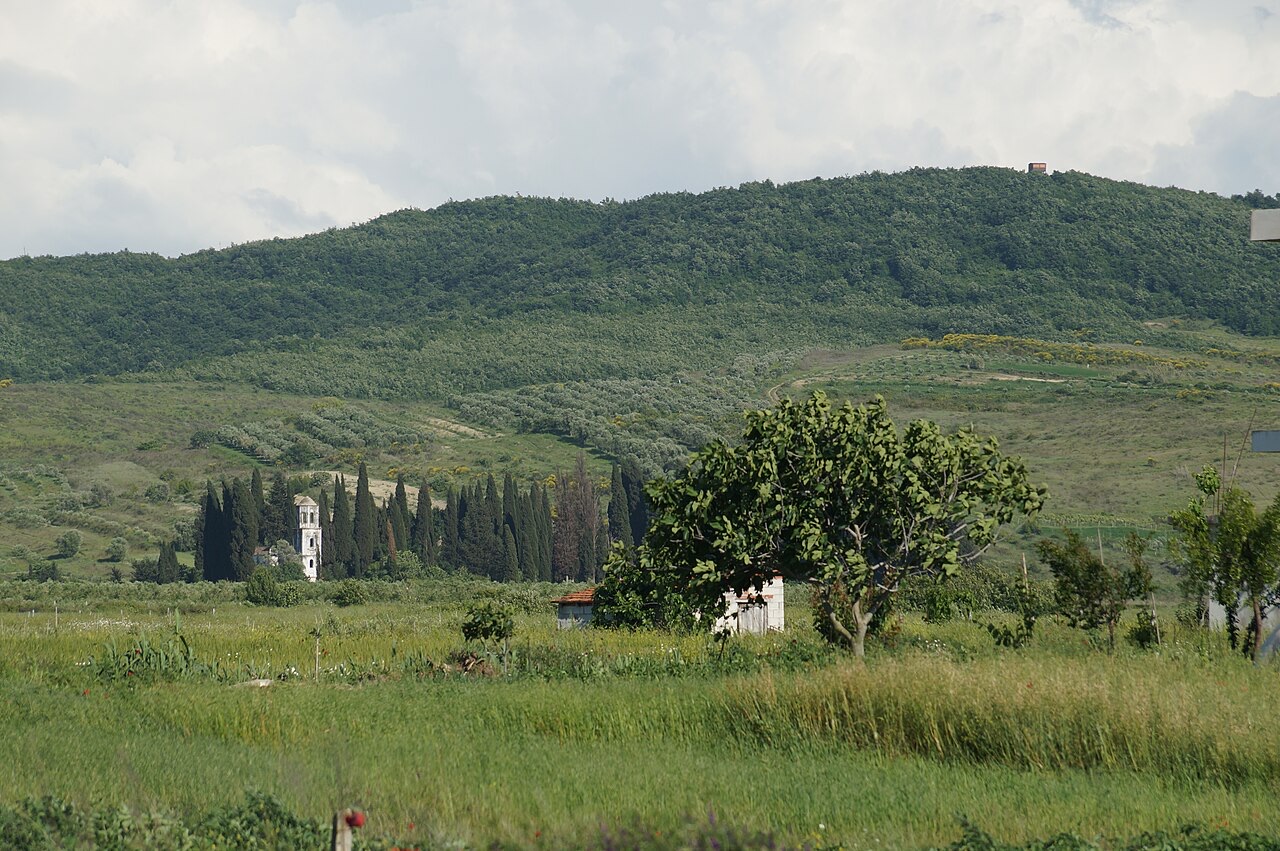 A small church south of Divjaka, Albania