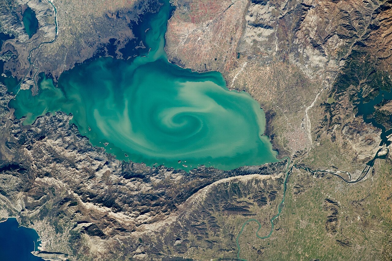 Satellite image of Lake Scutari (2020) — Lake Shkodër, Albania