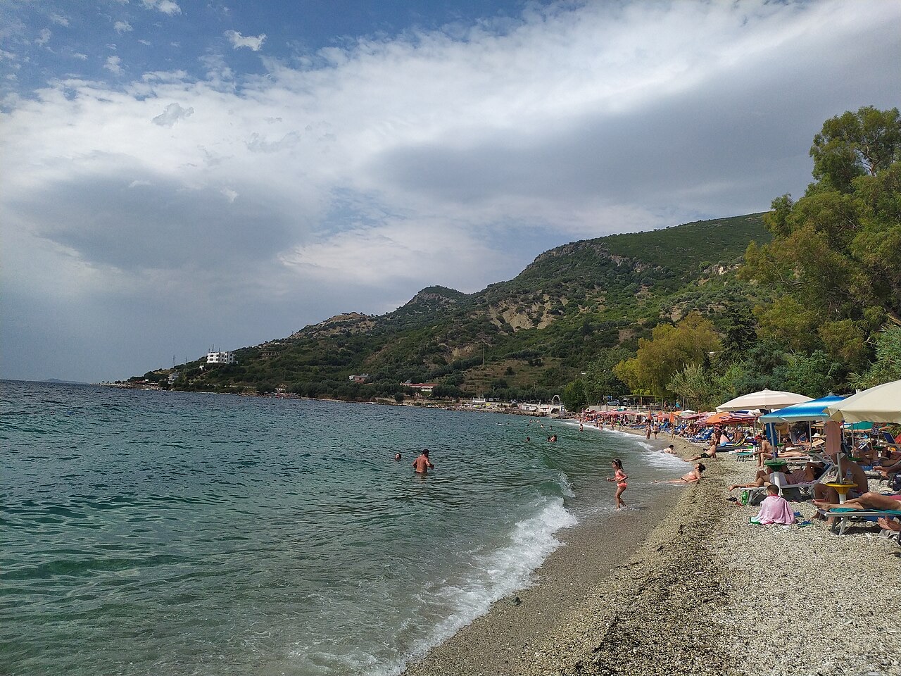 Beach in Rradhimë, Albania