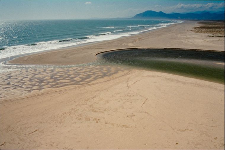 Velipojë Beach: wide sand and shallows at the Buna delta