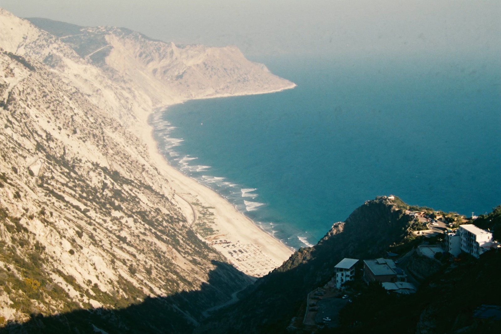 Palasë Beach from the Llogara pass