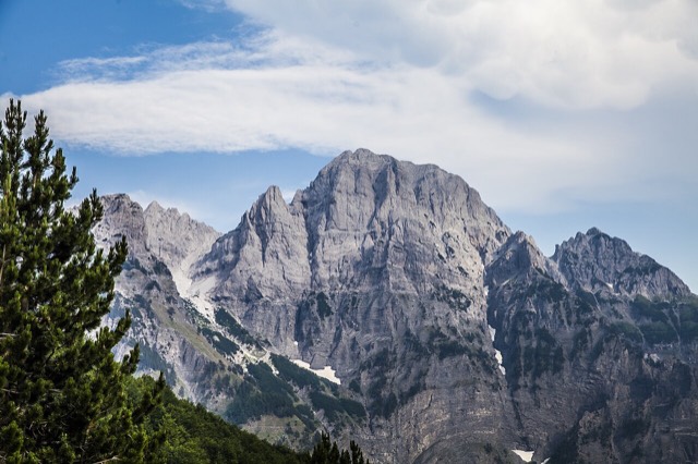 Limestone peaks of the Albanian Alps