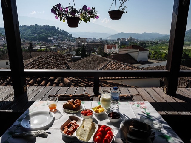 Breakfast in Berat (Albanian Cuisine)