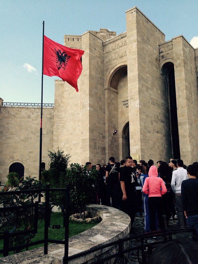 This is a photo of the Castle of Kruja. I took this photo when I visited Albania last week.
