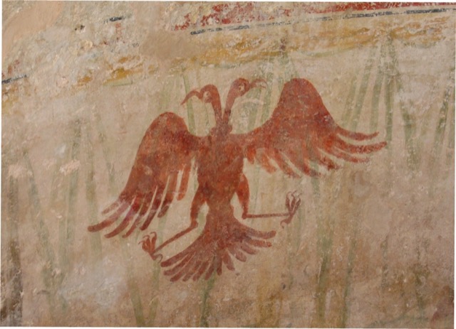 Representation of a double eagle in the St. Church of St. Anthony at Cape Rodon.