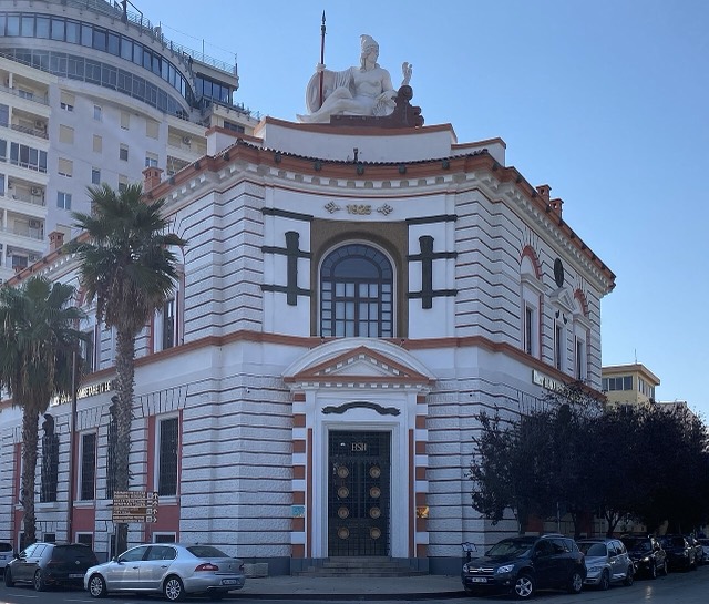 Former Albanian central bank building in Durrës, lately BKT branch