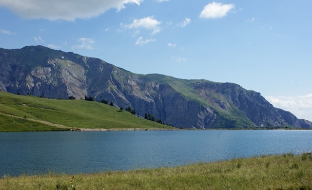 Gramë Lake, Dibër County, Albania – Gramë Mountain (2345 m) in the background