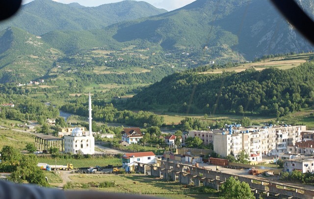 Southern entrance to the village of Klos, District Mat, Albania