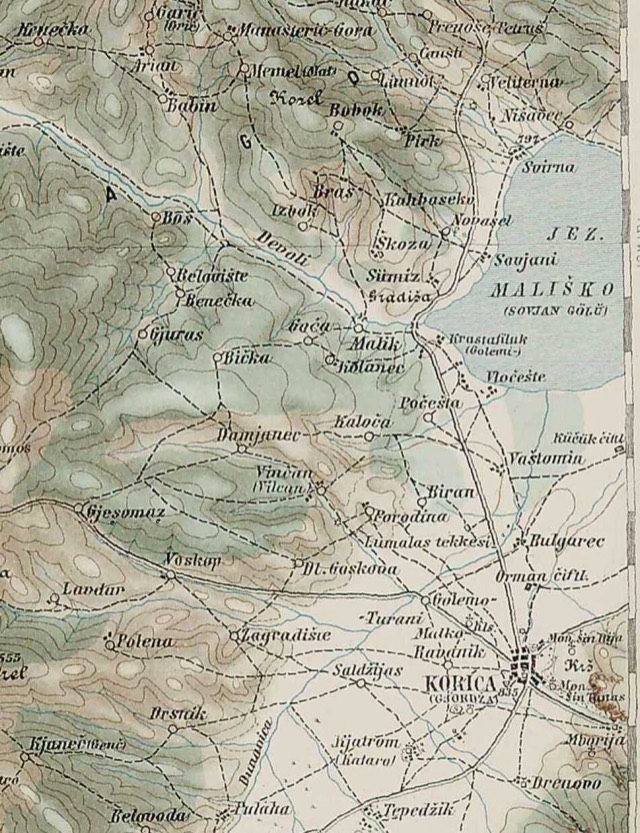 3rd Military Mapping Survey of Austria-Hungary - Elbasan
