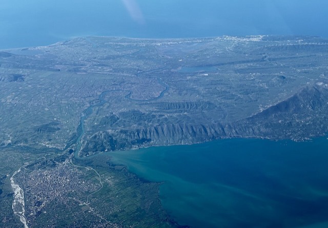 Aerial view of Shkodër county.