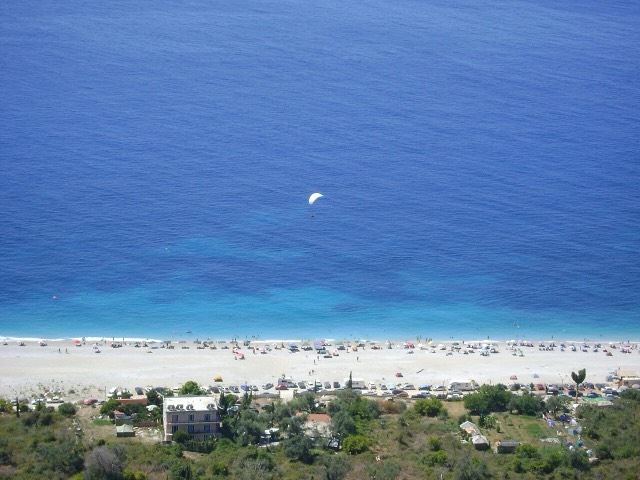 A view of the Beach of Dhërmi , Albania.