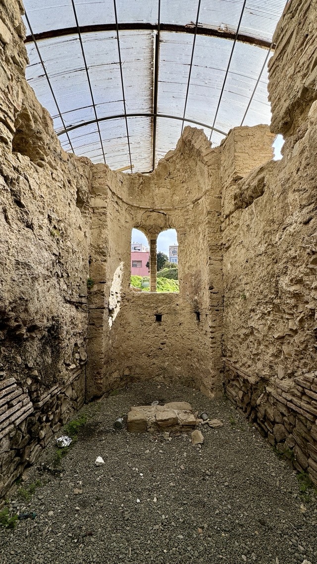 Apse of the early Christian chapel in the Amphitheatre of Durrës, Durrës Amphitheatre, Albania