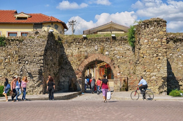 The southern gate (Bazaar Gate) of the Elbasan Castle