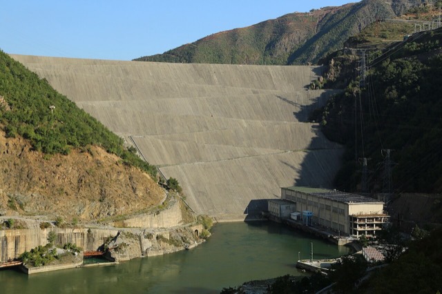 Fierza Hydroelectric Power Station in Albania