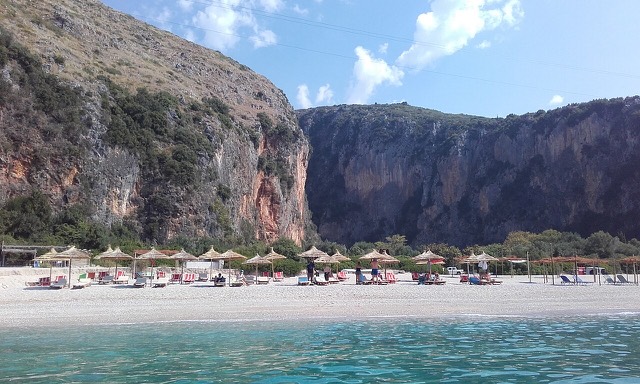 View of Gjipe beach