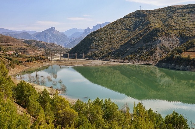 The Holtë valley near Gjergjovinë, Gramsh, Albania