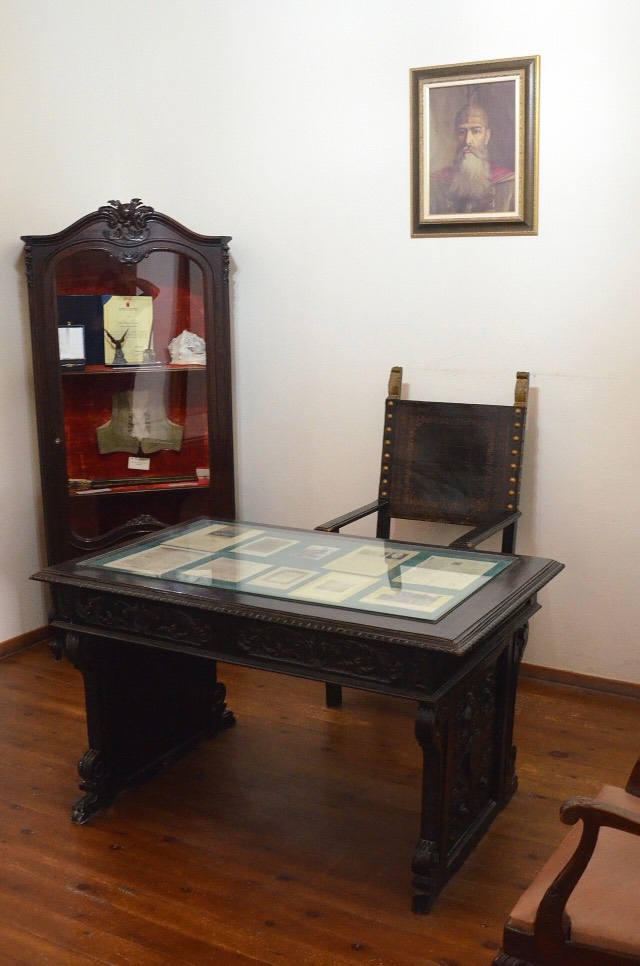 The closet of Ismail Qemali, the head of the first national government of Albania at the Independence Museum in Vlorë, Albania