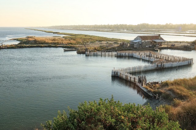 A fishermen house in the Lagoon of Karavasta within the Divjakë-Karavasta National Park