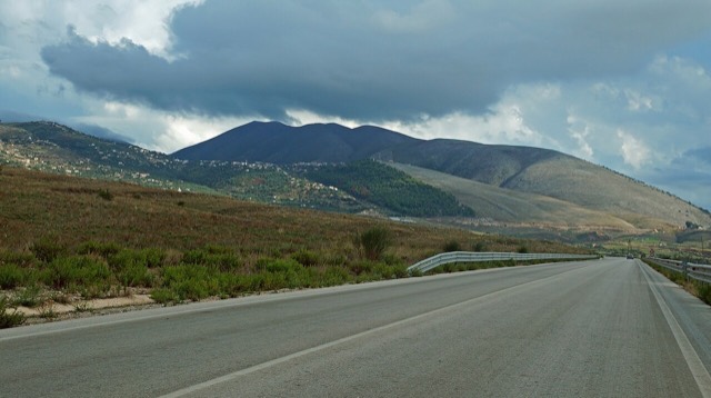 Town of Konispol in Southern Albania