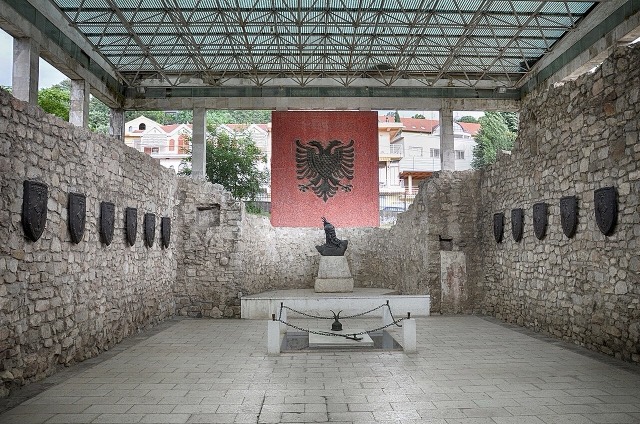 The Skanderbeg Memorial in Lezhë, Albania