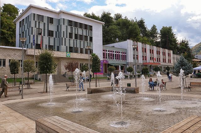 The central square of Librazhd