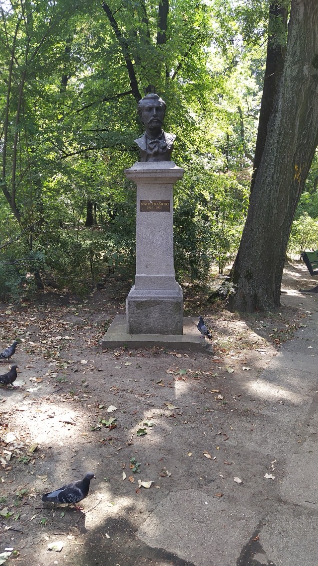 Naim Frashëri statue at Kint Mihai I Park Bucharest, Romania
