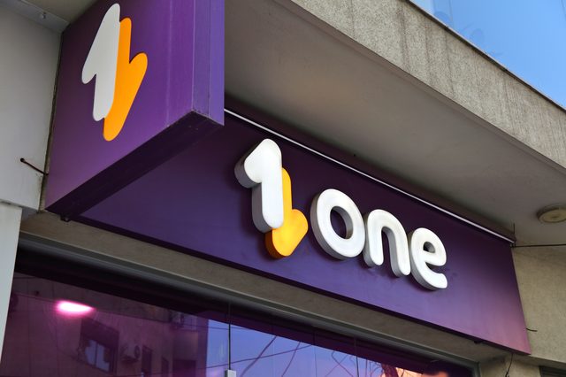A One Albania telecommunications shop in Tirana, July 2025