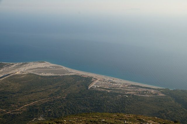 Palasë beach from the hills, 2016