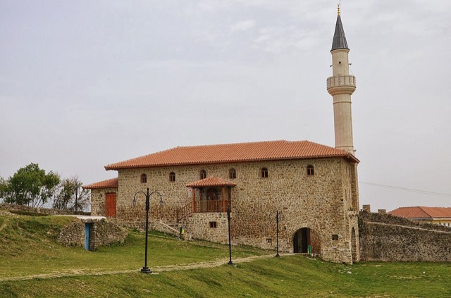 The castle mosque (Xhamia e Kalasë) in the Prezë castle, Albania