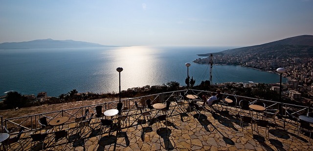 Panorama aussicht in Saranda