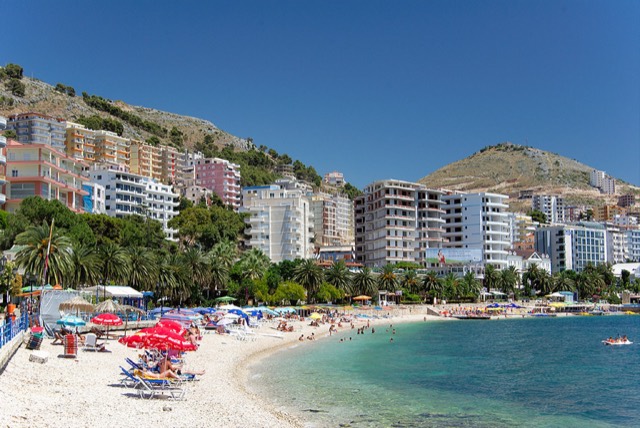 Saranda in southern of Albania
