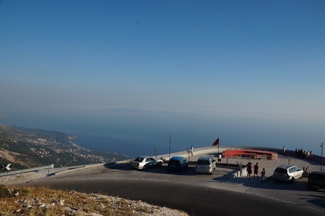 Viewing platform on the road to Llogara pass