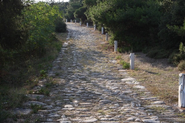 Ancient Via Egnatia in Kavala